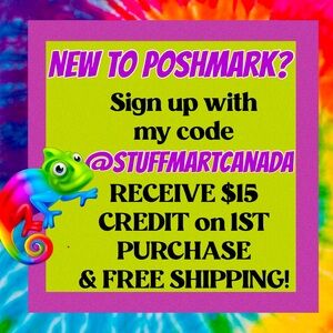 👛 ⭐️JOIN POSHMARK GET $15 CREDIT ON  1ST PURCHASE & FREE SHIPPING